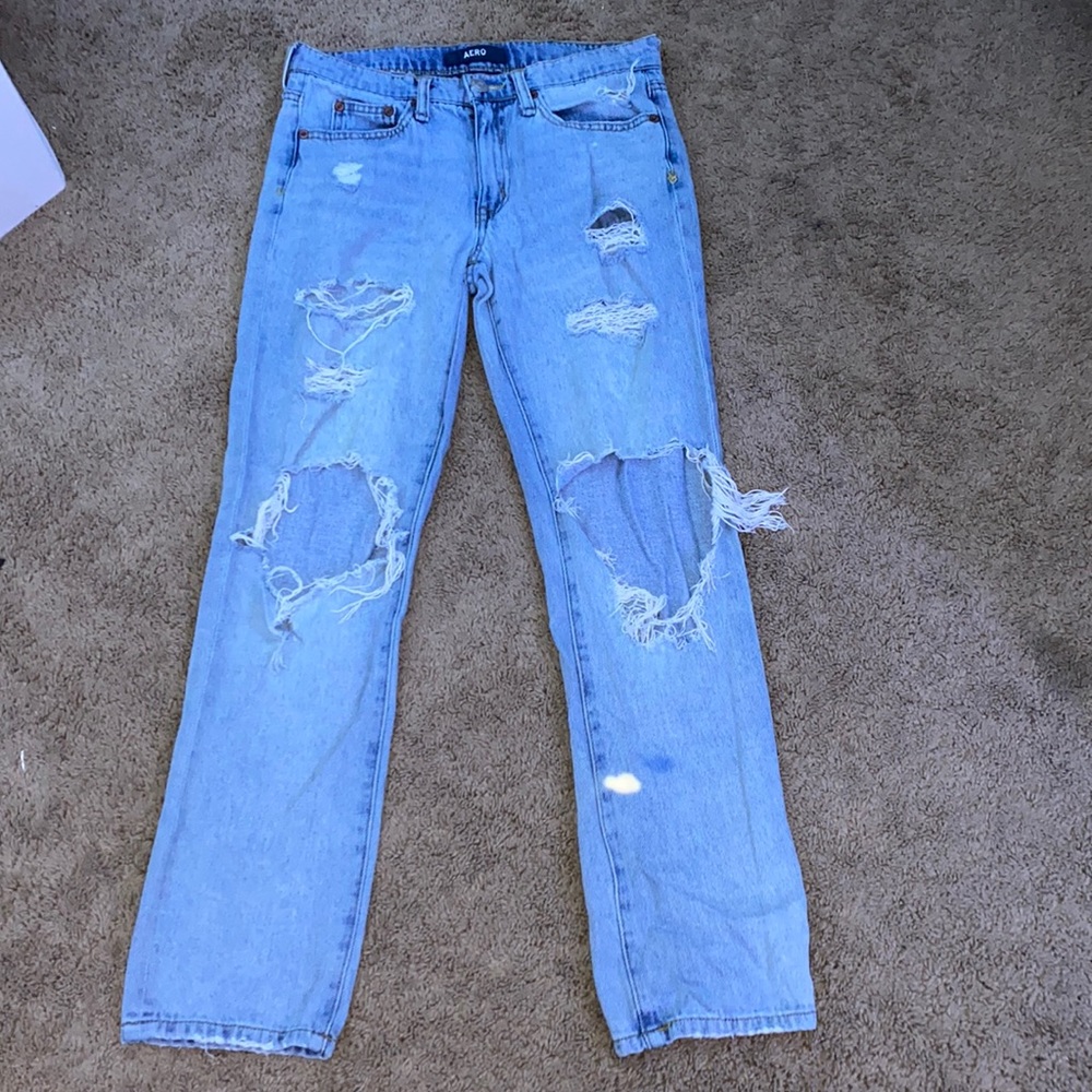 Ripped Boyfriend Aeropostale Jeans